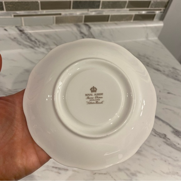 Vintage Royal Albert Silver Birch bone china teacup & saucer - Picture 6 of 12